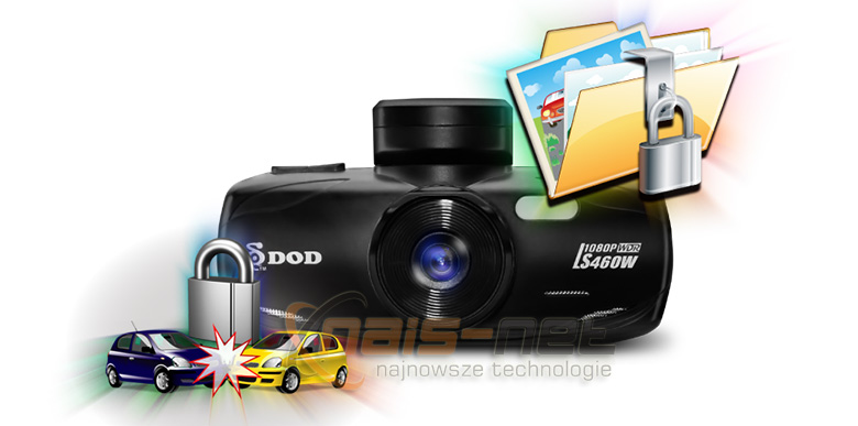 kamera DOD LS460W g-sensor